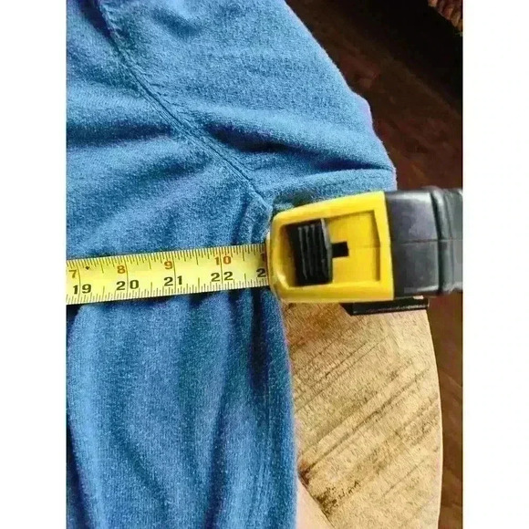 L.L Bean Sweater Men's XL Quarter Zip Blue - Picture 3 of 9